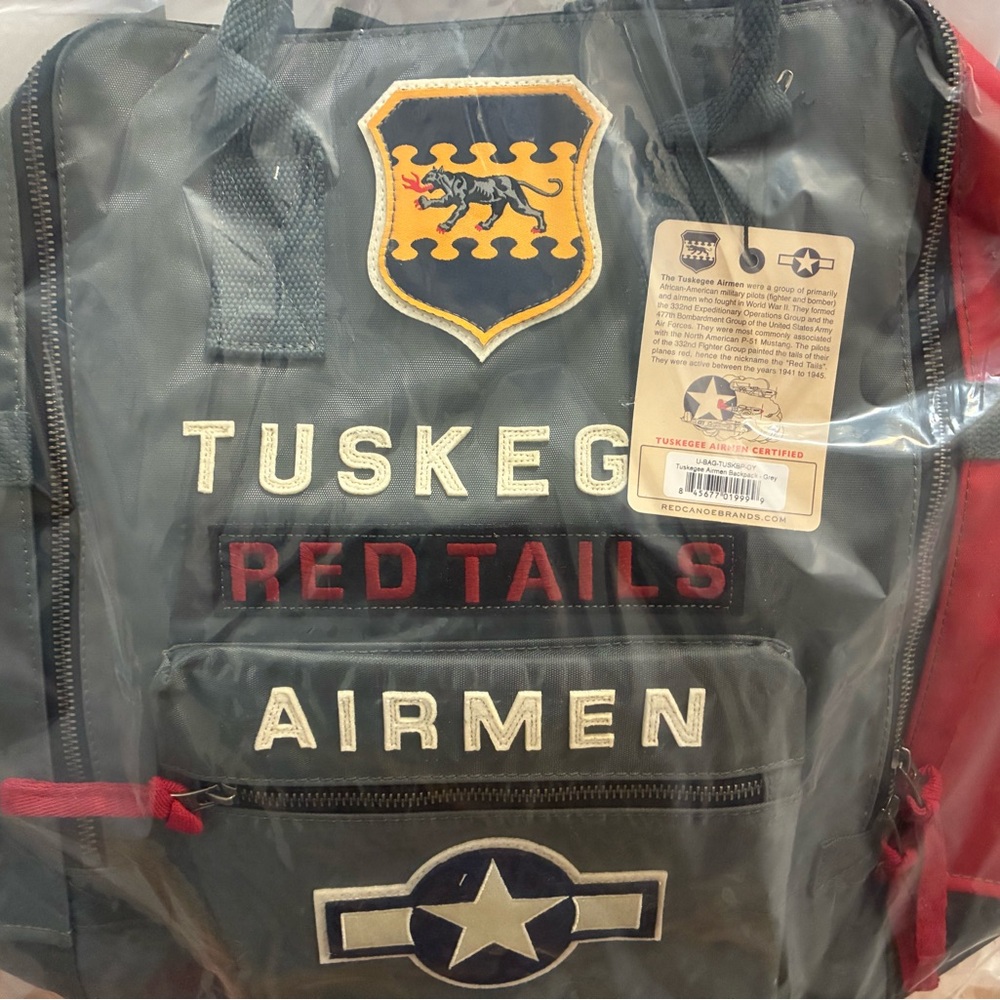 Tuskegee Airmen Backpack - Black and Red